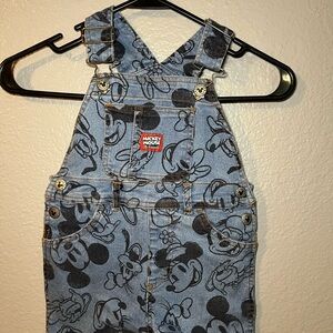 Denim Mickey Mouse and Friends Overalls for Kids 2t